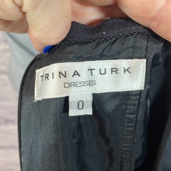 TrinaTurk tweed houndstooth cocktail dress - Picture 4 of 10